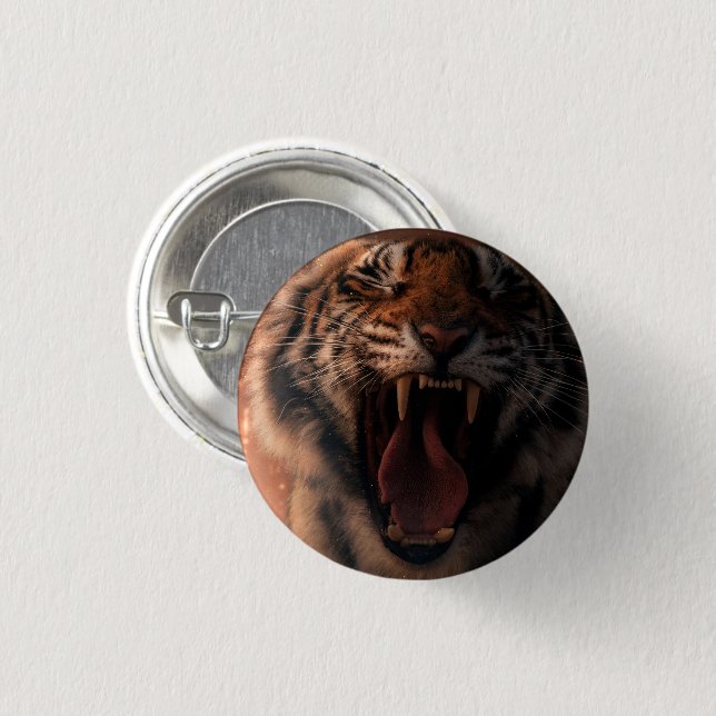Crying Tiger - Button (Vorne & Hinten)