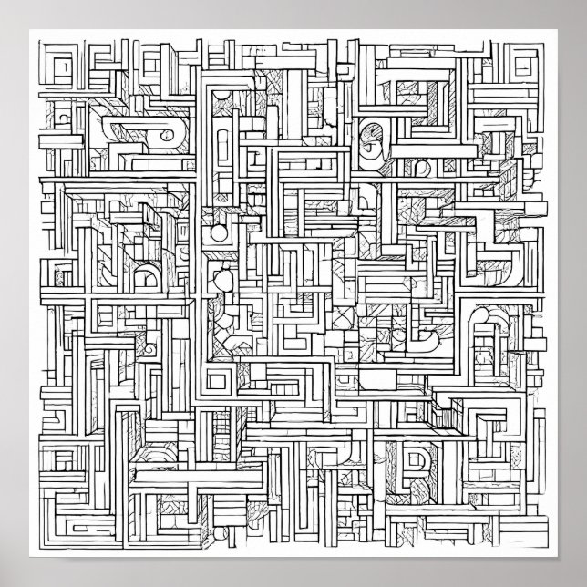 Cryptic Art Challenge: Urban Cipher Graffiti Poster (Vorne)