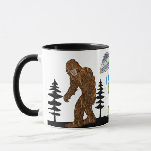 Cryptid Big Foot, Chupacabra, Alien, UFO Tasse