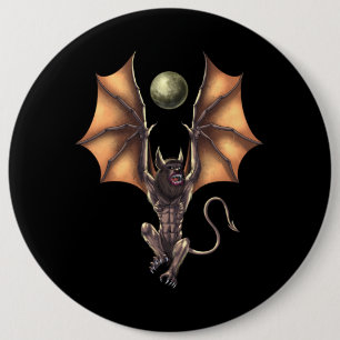 Cryptid Creature Ahool Button