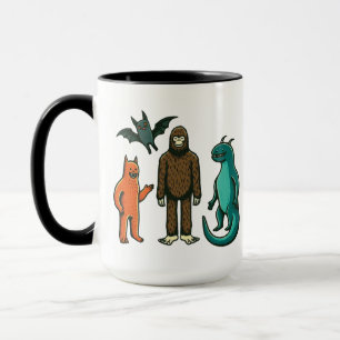 Cryptid Friends : Bigfoot, Chupacabra, etc. Mug