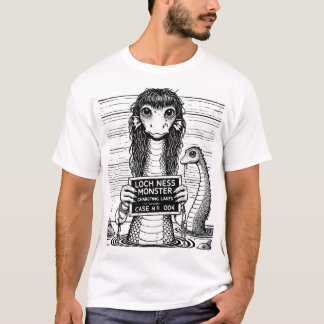 Cryptid Mugshots: Der Loch Ness Monster T - Shirt