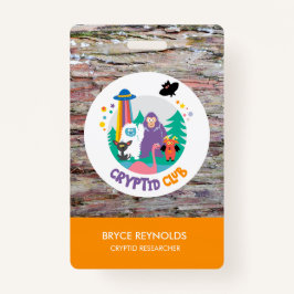Cryptid Researcher Party Abzeichen Ausweis