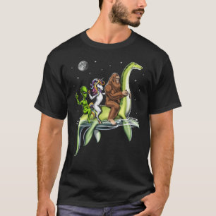 Cryptids Riding Loch Ness Monster T-Shirt