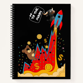 Crypto and Stock Market Humor Notizbuch
