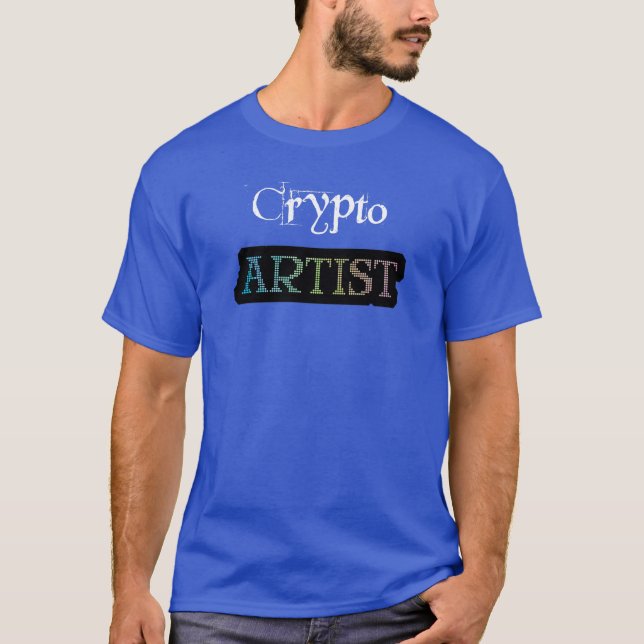 Crypto Artist Wide Dark T-Shirt (Vorderseite)