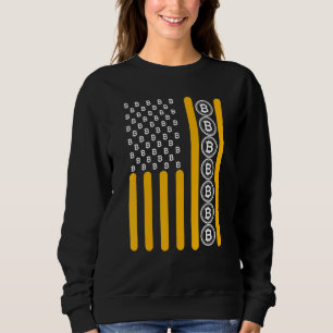 Crypto Bitcoin Cryptowährung Blockchain - Flagge Sweatshirt