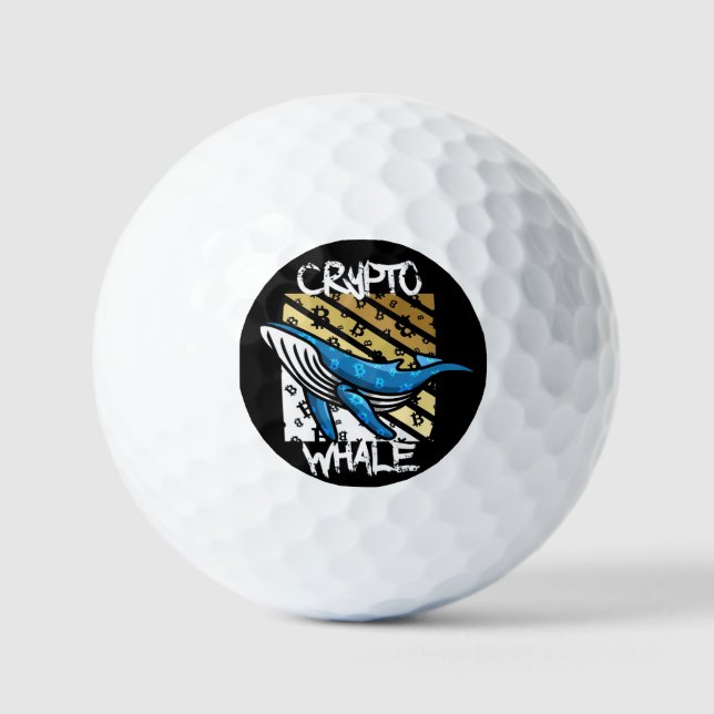 Crypto Btc Whale - Kryptomünze Golfball (Vorderseite)