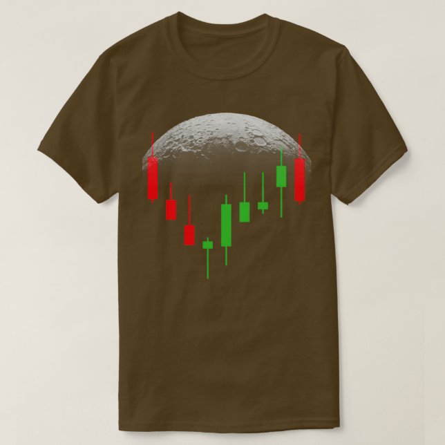 Crypto Candles Crypto Trading Stock Chart to m T-Shirt (Design vorne)