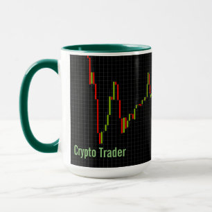 Crypto Candlestick Personalisiertes Gelddesign Tasse