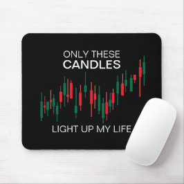 Crypto Candlesticks Personalisiert Mousepad