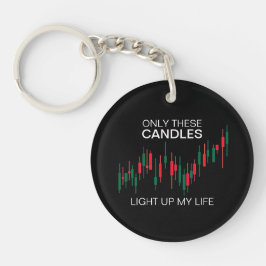 Crypto Candlesticks Personalisiert Schlüsselanhänger