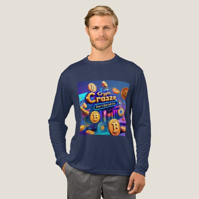 Crypto Craze - Dicke, farbenfrohe und unversöhnlic Tri-Blend Shirt (Volle Vorderseite)
