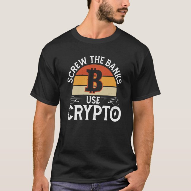 Crypto Cryptocurrency Blockchain Trader Finance  3 T-Shirt (Vorderseite)