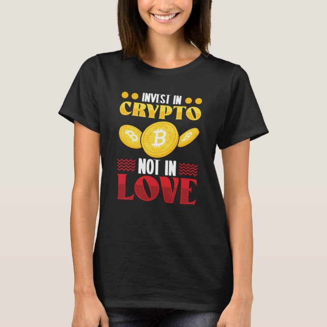 Crypto Cryptocurrency Blockchain Trader Finance T-Shirt (Vorderseite)