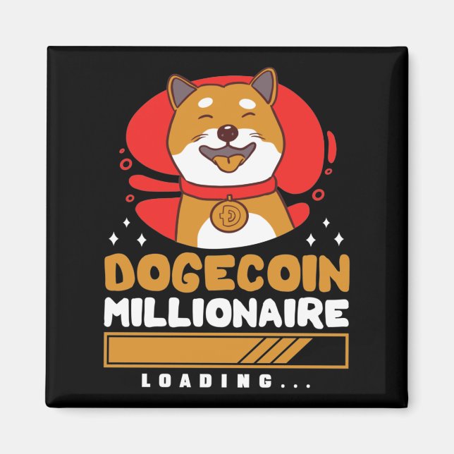 Crypto DogeCoin Millionaire Loading Magnet (Vorne)