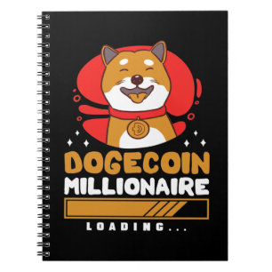 Crypto DogeCoin Millionaire Loading Notizblock