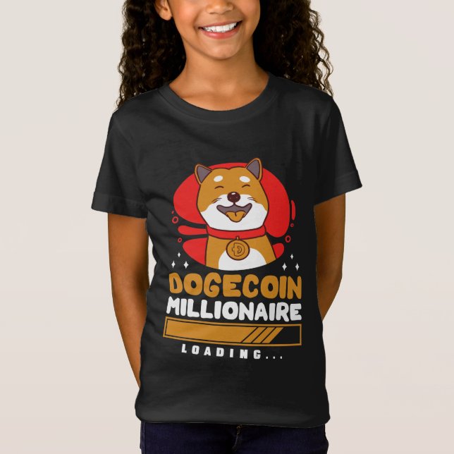 Crypto DogeCoin Millionaire Loading T-Shirt (Vorderseite)