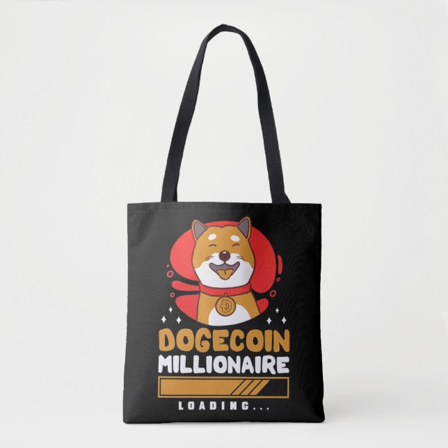 Crypto DogeCoin Millionaire Loading Tasche (Vorderseite)