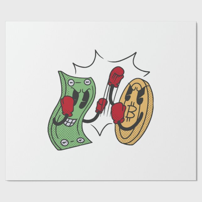Crypto Fight Club Geschenkpapier (Flach)