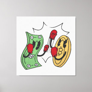 Crypto Fight Club Leinwanddruck