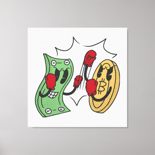 Crypto Fight Club Leinwanddruck (Vorderseite)