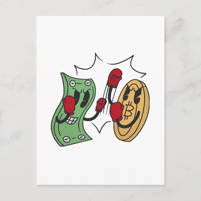 Crypto Fight Club Postkarte (Vorderseite)