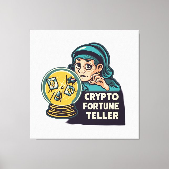 Crypto Fortune Teller Leinwanddruck (Vorderseite)
