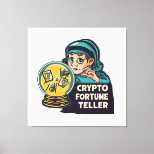 Crypto Fortune Teller Leinwanddruck