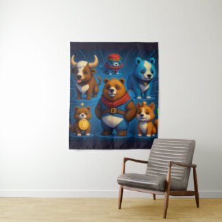 Crypto Friends Wandteppich