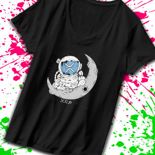 Crypto Meme XRP Kryptowährung Niedlich Astronaut M T-Shirt