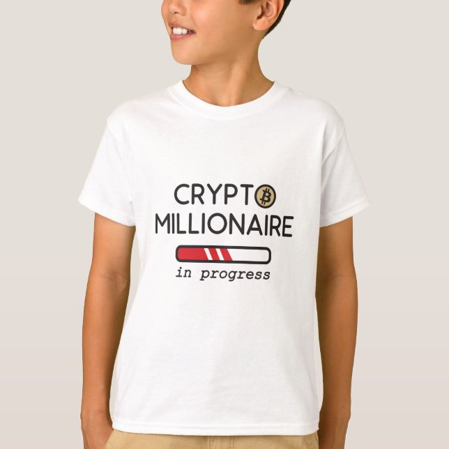 Crypto Millionaire im Gange T-Shirt (Vorderseite)