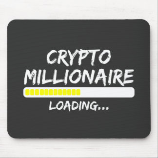Crypto Millionaire Loading Bitcoin Mousepad