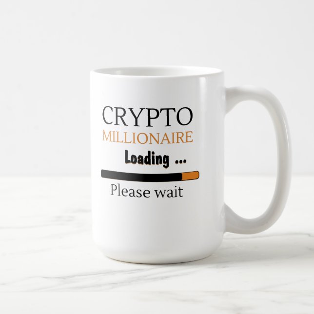 Crypto Millionaire Loading funny trading nft Kaffeetasse (Rechts)