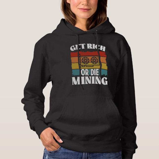 Crypto Miner Cryptocurrency Blockchain Technology  Hoodie (Vorderseite)