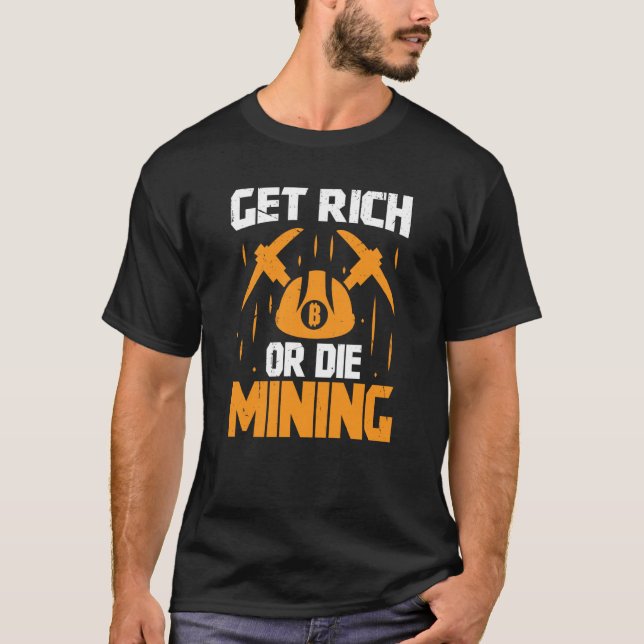 Crypto Miner Cryptocurrency Blockchain Technology  T-Shirt (Vorderseite)