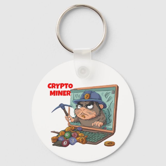 Crypto Miner Schlüsselanhänger (Vorderseite)