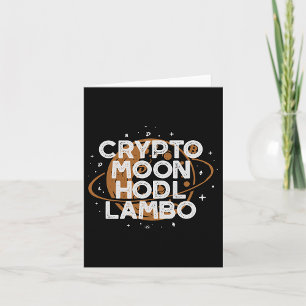 Crypto Mond HALTE Lambo Karte