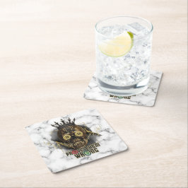 Crypto Motivation | Bitcoin | Prove them wrong Rechteckiger Pappuntersetzer