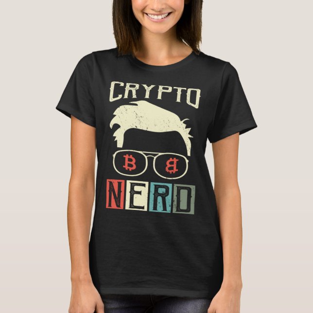 Crypto Nerd Bitcoin Cryptocurrencies Crypto Stock  T-Shirt (Vorderseite)