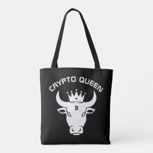 Crypto Queen Personalisiert Black Tasche