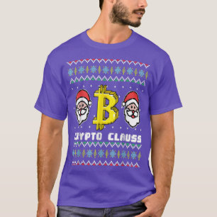 Crypto Santa Claus Bitcoin Ho Ho Hodl Ugly Sweater T-Shirt