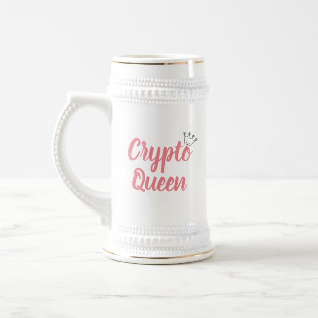Crypto tasse de Madame Cryptocurrency Crown $ de (Gauche)