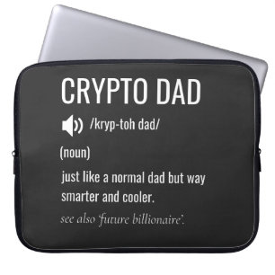 Crypto Vater Definition Bitcoin HODL Weihnachten Laptopschutzhülle