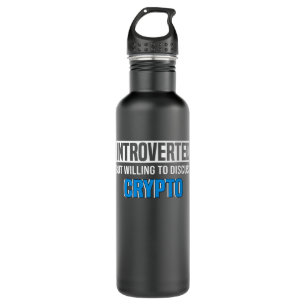 Crypto Währung Crypto Trader Miner Crypto Sprichwo Edelstahlflasche
