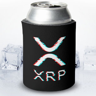 Crypto Währung XRP Glitch Kryptowährung Meme Dosenkühler