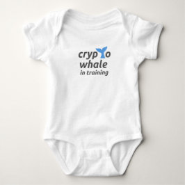 Crypto Whale in Training Baby Bodysuit Baby Strampler