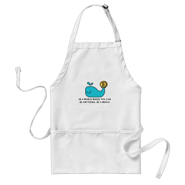 Crypto Whale T - Shirt Schürze (Vorne)