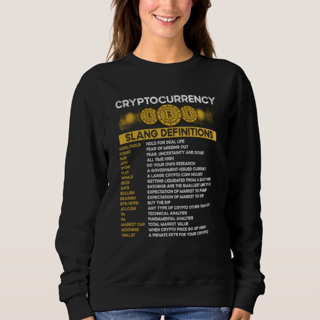 Cryptocurrency Blockchain Trader Finance Crypto In Sweatshirt (Vorderseite)