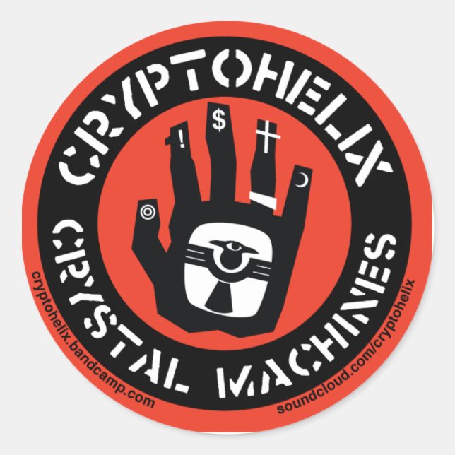 Cryptohelix - Crystal Machines - autocollants (Devant)